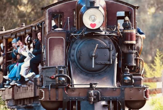 墨尔本普芬比利蒸汽火车+LV酒庄一日游【官方专线/中文团】【[复古火车]乘普芬比利官方蒸汽火车穿丹德农山林村落，可伸脚赏景，享官方安全服务，还原怀旧火车质感】