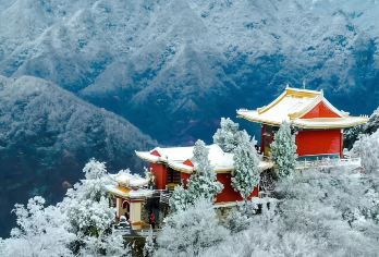 终南山南五台景区一日游【打卡南五台看雾凇云海/纯玩】【终南山岭，这里群山起伏，自古为佛教名山，古称太乙山，为“终南神秀之区】