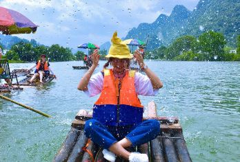 阳朔遇龙河竹筏+漓江景区+十里画廊一日【可选四星|三星游船】【[优质出游]票源充足可选三星/四星游船，一价全含门票，无自费景点，真纯玩无购物店，赠送多种好礼！】