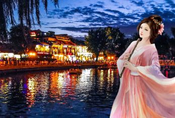 天安门广场+前门大街+后海+南锣鼓巷+鼓楼夜间活动【英语导游】【北京夜景city walk半日游】