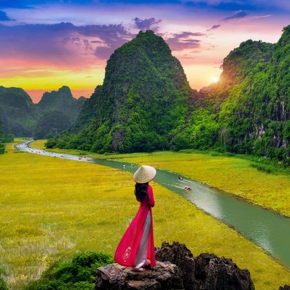 越南宁平省宁平陆龙湾一日游【三谷河流+华闾故都线】