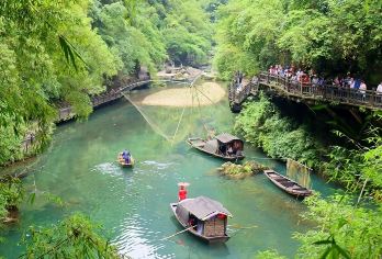 湖北宜昌：船进三峡人家~观土家婚嫁~古巴王寨~游船头等座 Q【巴风楚韵土家吊脚楼，乌篷船，土家族婚嫁抢绣球、观民俗，体验原汁原味土家文化！】