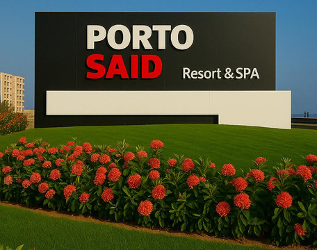 Beachfront Chalet in Porto Said with Pool & GA