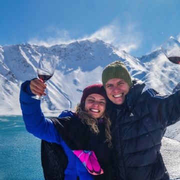 智利 圣地亚哥 Cajon del Maip+耶索湖一日游