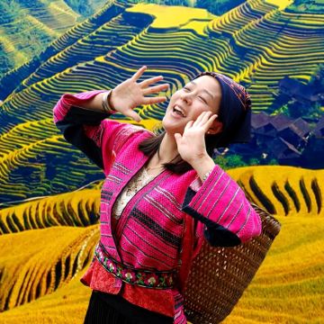 【8人团/私家团】桂林龙脊梯田-金坑梯田+黄洛瑶寨一日游