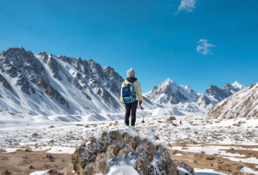 向云端！巴尔斯雪山+七彩丹霞日落一日游【6人小团/上门接送】【[不错的小车团]小车团至多6人，人少团小，市区上门接送，张掖西附近接送，专车直达，时间更加游刃有余！】