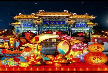 开封+中国翰园碑林+汴河游船+龙亭景区/多国语言导游@【宋代张择端的名画《清明上河图》为蓝本，以北宋都城汴梁（现名开封）的市井生活和古代娱乐为题材的仿古文化】