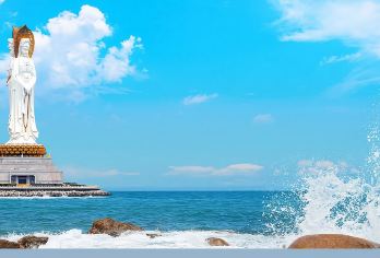 三亚南山寺+天涯海角/大小洞天/定制/中英导游/包车/拼团@【游玩南山寺，为家人朋友虔诚许愿；聆听导游讲述佛法故事】