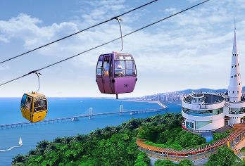 大连海陆空全景VIP一日私家团【帆船出海+海达索道】【无购物无自费 BC包帆船出海喂海鸥 VIP通道旺季不排队】