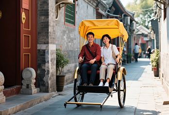 【什刹海胡同游】土著伴游+四合院+京剧+大碗茶&可选黄包车【老北京车夫掌舵，穿行于青砖灰瓦的窄巷，感受“人力车夫带你逛胡同”的复古仪式感！】