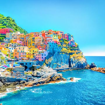 意大利米兰出发送至佛罗伦萨沿途五渔村+比萨斜塔中文包车一日游