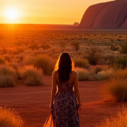 乌鲁鲁卡塔丘塔国家公园半日游【观日出·艾尔斯岩丨徒步丨中文】