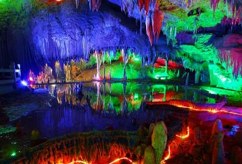 湖南娄底湄江国家地质公园+梅山龙宫+紫鹊梯田一日游可英文服务【可提供英文及小语种导游服务-往返接送-可选导游-可代订门票】