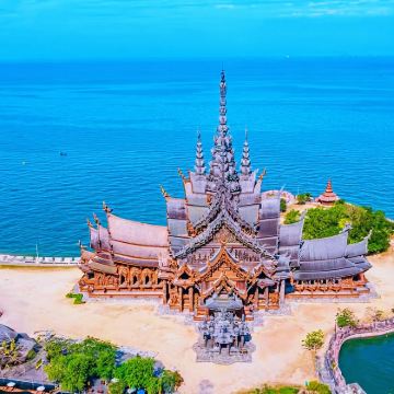 芭堤雅出发：东芭乐园+四方水市一日游|可选大象园|真理寺等