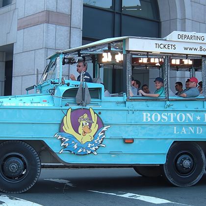 美国波士顿鸭子船+蓝山自然保护区+新英格兰水族馆