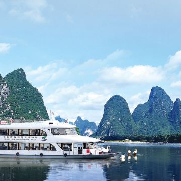 阳朔漓江三星船/四星游船+遇龙河竹筏漂游一日【小拼团/包团】