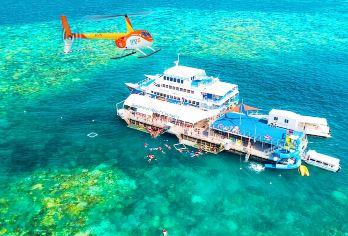 接急单#凯恩斯太阳恋人号大堡礁游轮一日游深度4小时可选直升机【[澳洲当地自营 明星服务商QUOKKA 中文服务]】