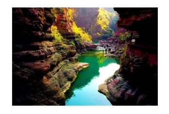 郑州：云台山私人包车一日游@【俯瞰众山观云海、看彩林、登峰赏日落、遇雪景多维度欣赏云台山四季风光于云台之巅赏落日晚霞】