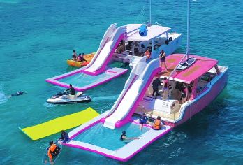 万宁洲仔岛出海浮潜共享帆船滑梯泳池一日游浮潜/摩托艇/香蕉船【[纯玩无购物]游玩灵活，专注体验风景玩乐，轻松享受纯粹游玩】