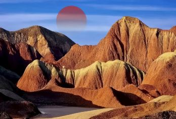 兰州水墨丹霞+天斧沙宫半日游【赠意险/可选早午班/品质纯玩】【大自然的颜料盘--水墨丹霞。】