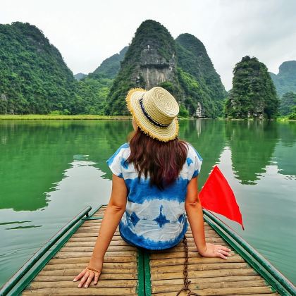 越南宁平省宁平陆龙湾一日游【长安河流+华闾故都遗址线】