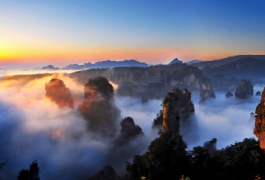 张家界国家森林公园武陵源一日游阿凡达取景+可选8人团或私家团【[核心景区]10000步漫游西游记/阿凡达拍摄地天子山+袁家界+百龙天梯+十里画廊+金鞭溪+水绕四门】