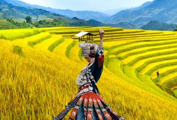 桂林龙脊梯田风景名胜区-金坑梯田+金佛顶一日游【私家团】【[玩转龙脊]金坑大寨/黄洛瑶寨，桂北民族风情+吊脚楼+壮美梯田龙脊神韵，回归自然与淳朴的本质!】