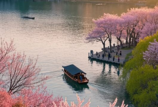 杭州西湖city walk【猩咖说|2H趣讲|含门票耳机】【[一单一团]独立小包团服务一对一，提供蓝牙讲解耳机，品质有保障】