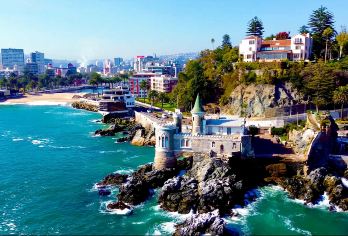 智利圣地亚哥瓦尔帕莱索+比尼亚德尔马一日游(传统缆车+品酒)【中文在线客服】