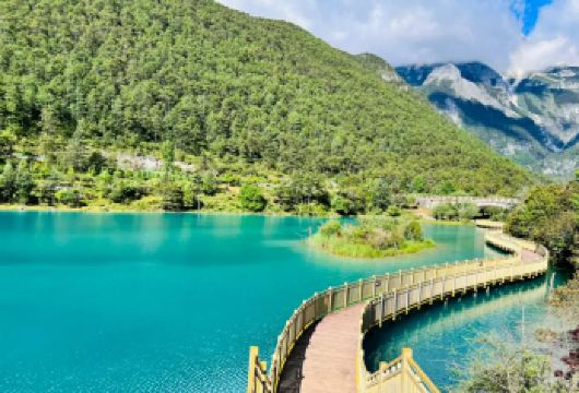 丽江玉龙雪山云杉坪小索道+蓝月谷官方保票+赠日照金山一日游【[省心出行]保票套餐无需抢票，未出票退一赔一。除停开等情况，保障索道票！】