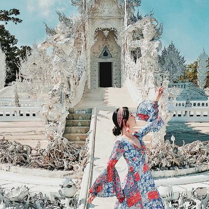 清迈黑庙+白庙+清莱蓝庙纯玩一日游 可选VIP小团/泰服旅拍