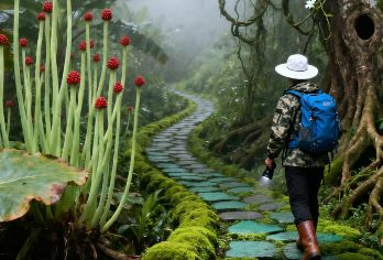 西双版纳勐远仙境徒一日游【赠雨林大餐丨亲子游丨溶洞探险【[原始雨林AAAA自然保护区]原始热带雨林生态丰富，溯溪、洞穴、夜景自然纯净。】