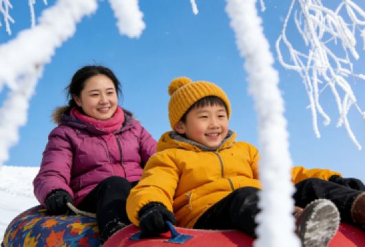 小包团·万缕银丝·雾凇滑雪双趣半日游【北山滑雪场|雪圈体验】【晨赏万缕银丝，午享雪上飞驰，一日尽览冰雪双绝】