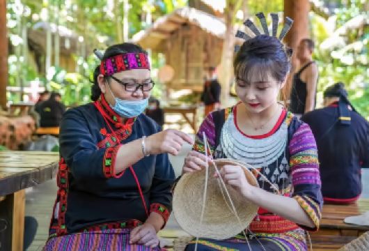海南槟榔谷+南湾猴岛一日游【含门票+往返接送+导游服务】【[全区域接送]三亚市区、三亚湾、大东海均可接送；】