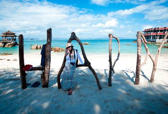 三亚蜈支洲岛一日游丨可选小团+含门船票+可选：环岛电瓶车【服务承诺：三亚湾、市区、大东海、亚龙湾，均可接！海棠湾请咨询客服是否可以接送】