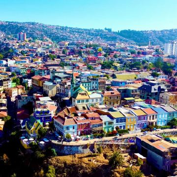 智利圣地亚哥瓦尔帕莱索+比尼亚德尔马一日游（1人起订天天发）