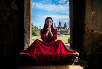 柬埔寨暹粒吴哥窟小圈包车一日游【小吴哥+巴戎寺+巴肯寺】【暹粒市区酒店接送，优质有保障】