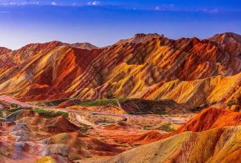 张掖七彩丹霞半日游（日落班/小拼团/包车游/看日出）【订当天，请直接联系商家电话客服人员】