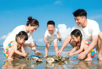 【赶海+帆船小团】厦门小嶝岛一日游限时特惠含接送工具+海鲜餐【[体验式旅行]专业渔民讲解，体验渔民生活劳作，亲子的海滩乐园，赶海古法拉地笼捕螃蟹，挖海蛎】