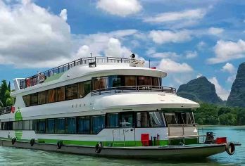 桂林漓江四星游船+遇龙河竹筏漂流一日游【可选双人/多人漂流】【[热点搭配]核心景区（漓江四星游船、漓江20元人民币背景、兴坪古镇、十里画廊）与遇龙河竹筏搭配】