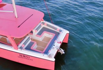 深圳较场尾网红双体包船/拼船出海海钓＋游泳＋泳池滑梯水果饮料【[实力保证]自营游艇公司直供，专业游艇玩家、深度匹配您的预算和要求】