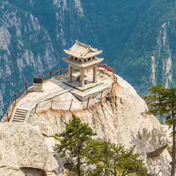 【华山景区官方店】华山一日游+免升头等舱+登山礼包+纯玩团