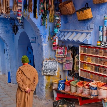 摩洛哥丹吉尔出发切夫沙万一日游 当地导游陪同+接送