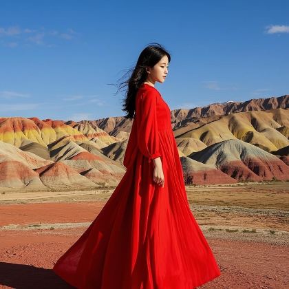 【包车游】水墨丹霞+黄河石林一日游