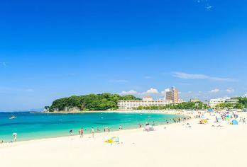 和歌山白滨沙滩+海鲜市场+三段壁+千畳敷+圆月岛小团一日游【9人小团|可选酒店接送|中文司导|ToreTore海鲜市場】