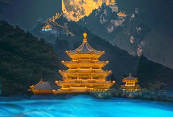 含门票丨青城山+都江堰蓝眼泪奔驰8人团赠景区纪念钞川剧演出【[高品质真纯玩丨中国国旅·品牌背书]送都江堰[精美非遗纪念钞]免费上门接·优幽导游深度精讲】