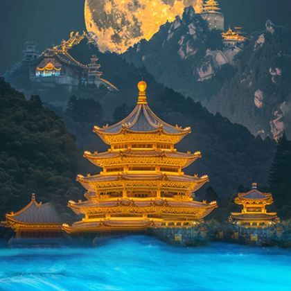 含门票丨青城山+都江堰蓝眼泪奔驰8人团赠景区纪念钞川剧演出