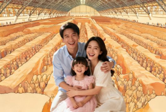 【6人尊享小团】秦始皇帝陵博物院兵马俑+丽山园+千古情一日游【[尊享6人团]不用赶早出发，睡足自然醒才是度假正确打开方式。】