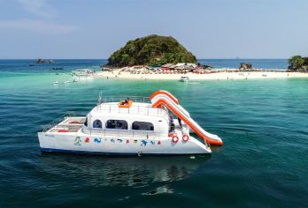 【亲子游】普吉岛鸡蛋岛+蜜月岛半日游|冰淇淋号双体游艇【升级，全岛酒店免费拼车接送，2次浮潜】