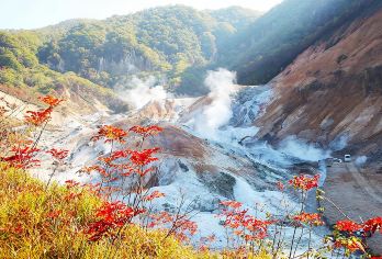 日本北海道登别地狱谷+洞爷湖+北广岛三井奥特一日游丨札幌出发【鉴赏登别温泉泉源，观赏地狱谷的火山口景观！】